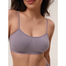 Female top on thin straps Mirey Top Spalla Stretta, size 48-50, storm color