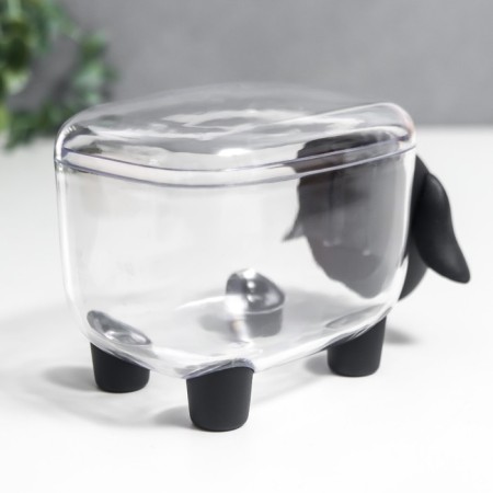 Casket Plastic "Black Sheep" 8.5x8x13 cm-3