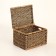 Wicker basket, 52x42x35 cm, reeds, seaweed