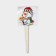 Topper decorative "snowman" 8x24.5 cm