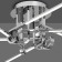Ceiling chandelier Mantra Cinto, Led, 3360lm, 3000k, 280 mm, color chromium color