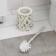 Blara for the toilet "Flora", 14 × 41 × 41 cm, white color