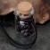 Souvenir-butter with natural stones "grenade", 3 x 2 cm