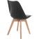 Plastic stool Bonuss array/plastic/coconut, natural/black 49x57x82 cm