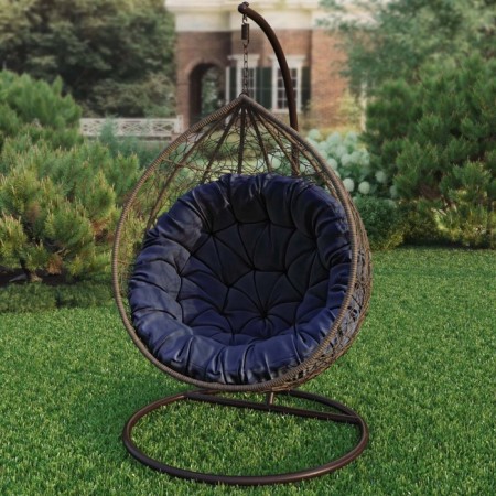 Villy swing pillow, diameter 115 cm, blue color