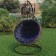 Villy swing pillow, diameter 115 cm, blue color
