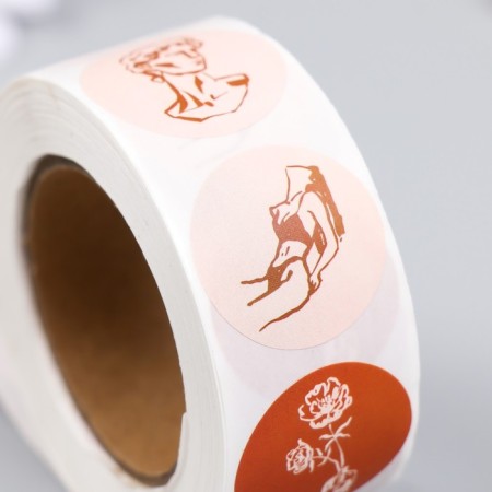 Stick Paper "Art" d = 2.5 cm 500 pcs in a roll 3x6.5x6.5 cm-3