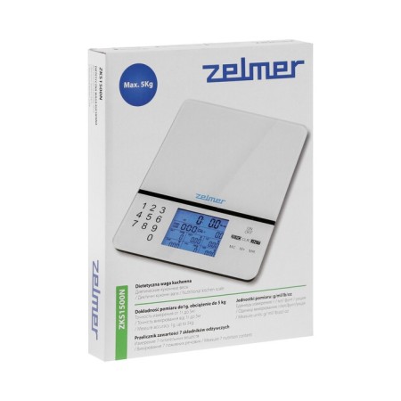 Libra Kitchen Zelmer ZKS1500N, electronic, up to 5 kg, gray-8