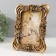 Photo frame Polystone 10x15 cm "Royal roses in the bouquet" Dark gold 15x2x20 cm