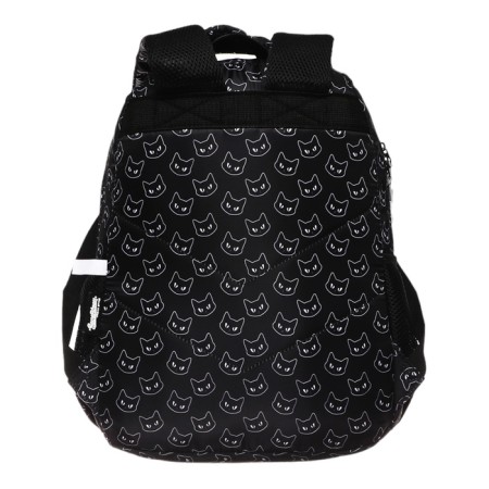 School backpack, with an ergonomic back, 39x27x16, Seventeen, universal, black-5