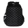 School backpack, with an ergonomic back, 39x27x16, Seventeen, universal, black