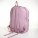 School backpack from textiles, 3 pockets, pink-lilac color