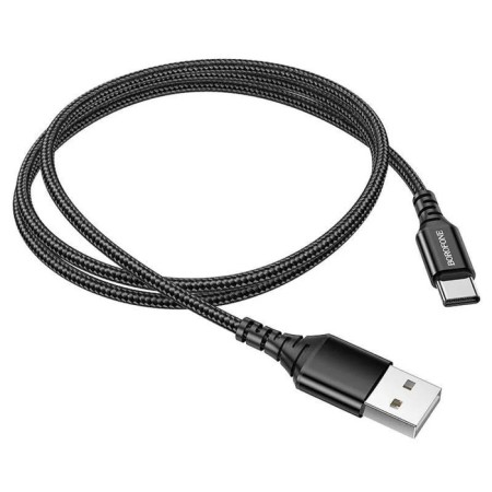 Cable Borofone BX54, Type -C - USB, 2.4 A, 1 m, nylon braid, black-2