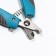Copterus of the side with corrugated handles, a hole of 9 mm, blue with gray