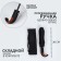 Automatic "Eleganes" umbrella, 3 additions, 8 spokes, r = 47 cm, black color