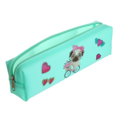 School Penal on the zipper "Dog", mix-4