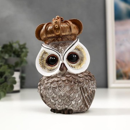 Polystone souvenir "Crowned owl/owl" mix 17x9.5x6.5 cm-1