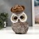 Polystone souvenir "Crowned owl/owl" mix 17x9.5x6.5 cm