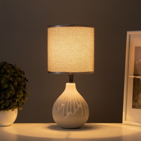 Table lamp "cut" 1x40W E14 gray 15x15x30cm-1