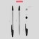 Ballpoint handle Erich Krause R-301 Classic Stick, Node 1.0 mm, black ink, letter line 2000 meters, barcode on the handle