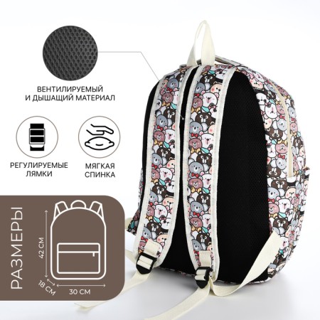 Set a youth backpack from textiles, a shoper bag, pink color-8