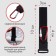 Carabiner for bags for a stroller, for Velcro, eco -leather, black/red color