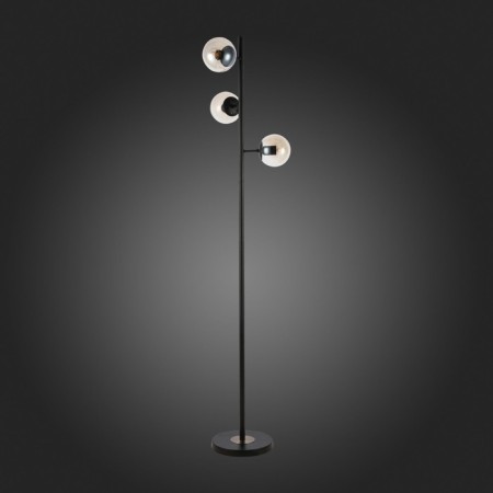 Floor lamp EVOLUCE. Sle154905-03. Lacotta. 3x60 watts, E27, 40x40x164 cm, black color-4