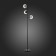 Floor lamp EVOLUCE. Sle154905-03. Lacotta. 3x60 watts, E27, 40x40x164 cm, black color