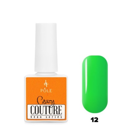 Gel polish Pole Neon Crazy Couture, No. 12 Neon Ultrazelnoye, 8 ml
