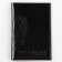 Cover for passport 5131 mr.president, black color, genuine leather