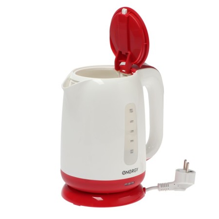 Electric kettle Energy E-274, plastic, 1.7 l, 2200 watts, white-red-5