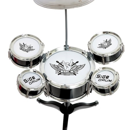 Drum installation "hard-rock", 5 drums, 1 plate, black color-7