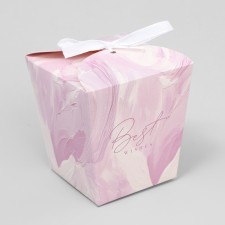Bonbonniere box, gift packaging, “textures”, 7.5 x 8 x 7.5 cm