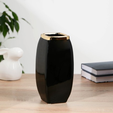 VAZA Ceramics Table "Esther" 22 cm, black-2