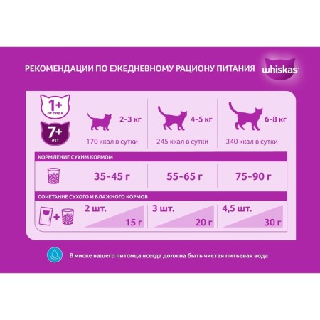 Dry food Whiskas for cats, beef paste, pillows, 13.8 kg-3