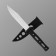 Tourist knife "Agnes" 21cm, blade 111mm/0.8mm