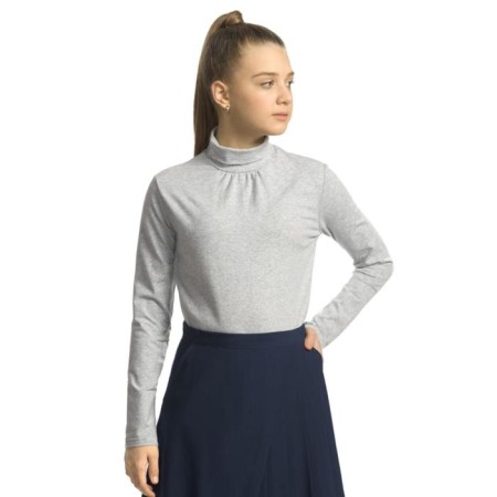 Jumper for girls, height 158 ​​cm, light-gray color