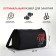 Sports bag with lightning, external pocket, black color