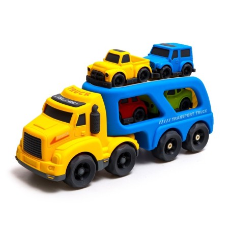 Truck inertial truck, with 4 machines, light and sound effects-1
