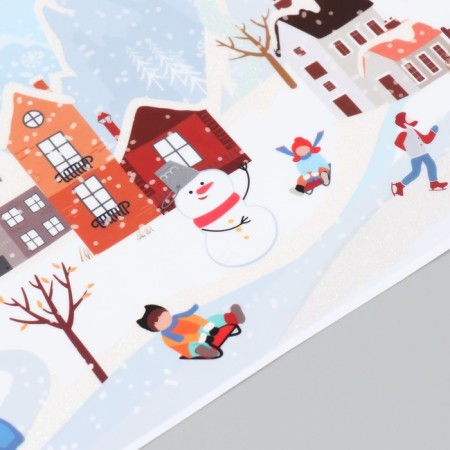 Decorative sticker Room Decor "Winter Rest 1" 21x53 cm-1