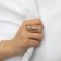 Ring Metal "Trend" peaks, color gold, size 17