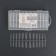 Gel tips for nail extension, 240 pcs, a ballerina shape, full matte coating, in a container, a transparent color
