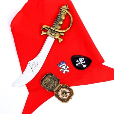 Carnival set "Lion Heart", bandana, compass, overshadow, sword-5