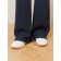 Female trousers, size 48, dark blue color