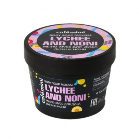 Soap moss for the shower Café Mimi "Lichi and Noni", 110 ml