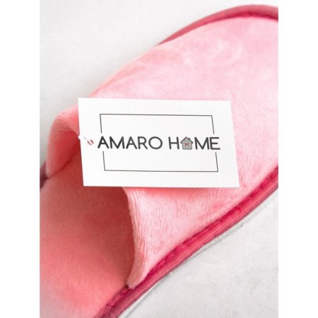 Slippers female closed nose, size 39-41, pink color-6