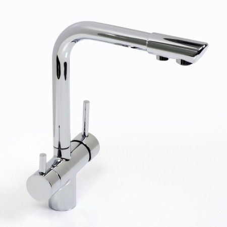 Kitchen mixer Wasserkraft A8317, double -leaf, with access to drinking, chrome