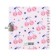 Gift notebook, 45 sheets, line, on the castle, on the crest, cherries (13x13.5cm)