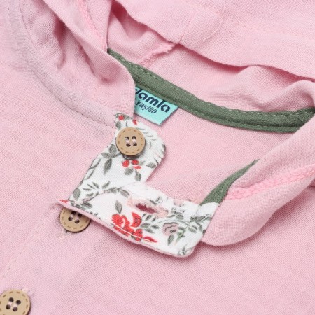 Kit for girls (blouse/pants), pink/hacks, height 80cm-2