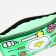 Cosmetic bag with a handle, a green color